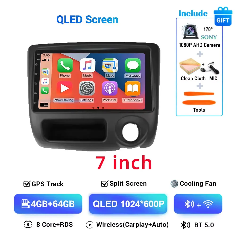 7 Inch Android 15 Autoradio Voor Toyota Vitz XP10 Yaris Platz Echo 1999-2005 Stereo Auto Carplay Autoradio GPS Navigatie DSP