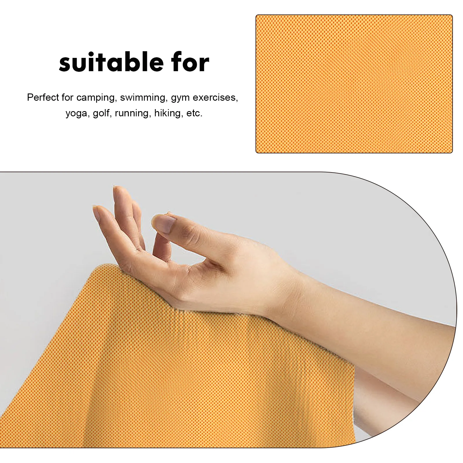 

2 шт. быстросохнущее охлаждающее полотенце из микрофибры для занятий спортом, тренажерным залом, йогой, бега, кемпинга, плавания, активного отдыха, быстросохнущее полотенце