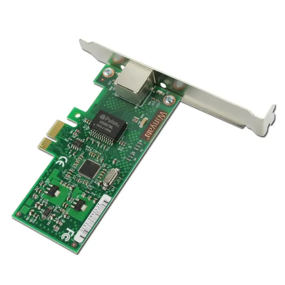 WY574T PCI-Express X1 10/100/1000Mbps RJ45 การ์ดเครือข่าย Gigabit Ethernet Server Adapter Nic สําหรับ Intel 82574 EXPI9301CT