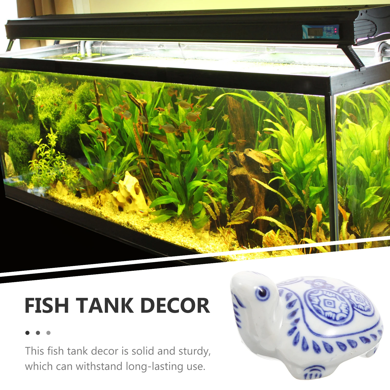 

Ceramic Floating Turtle Fish Tank Decor Aquarium Ornament Porcelain Aquarium Landscape Turtle Decoration