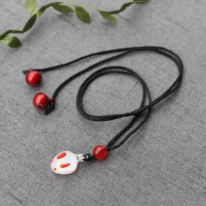 Wei Wuxian Lan Wangji Popular Anime Two-dimensional Peripherals Same Style Rabbit Bell Couple Necklace Comic Exhibition Gifts