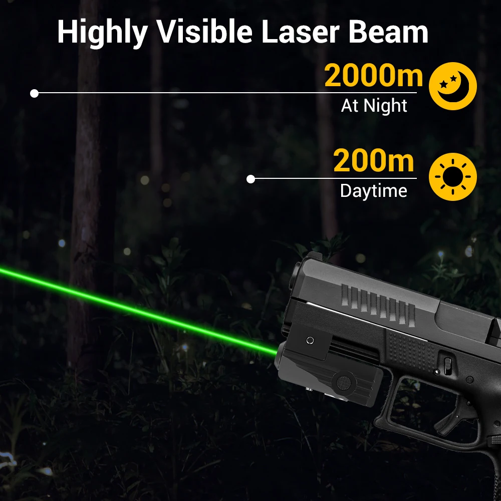 Tactical Green Red Dot Laser Sight Scope Laser Pointer Rifle Pistol Airsoft Magnetic Charging Laser Sight Shooting Accessories