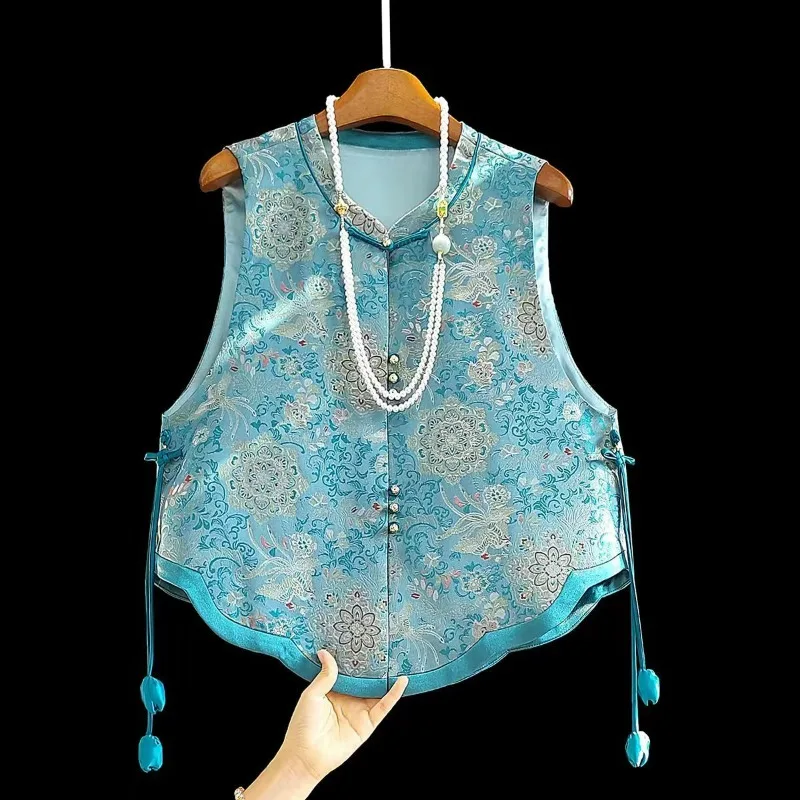 chinese-style-vest-new-chinese-style-coat-retro-top-jacquard-slimming-versatile-layering-vest-sleeveless-stylish-youthful-women