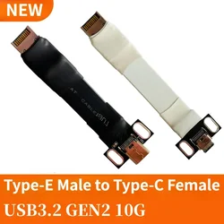 USB 3.2 GEN2 10Gbs Type-E to Type-C Extension Cable Internal USB 3.1 E C Type Male to Female Cable w Screw Holes for Motherboard