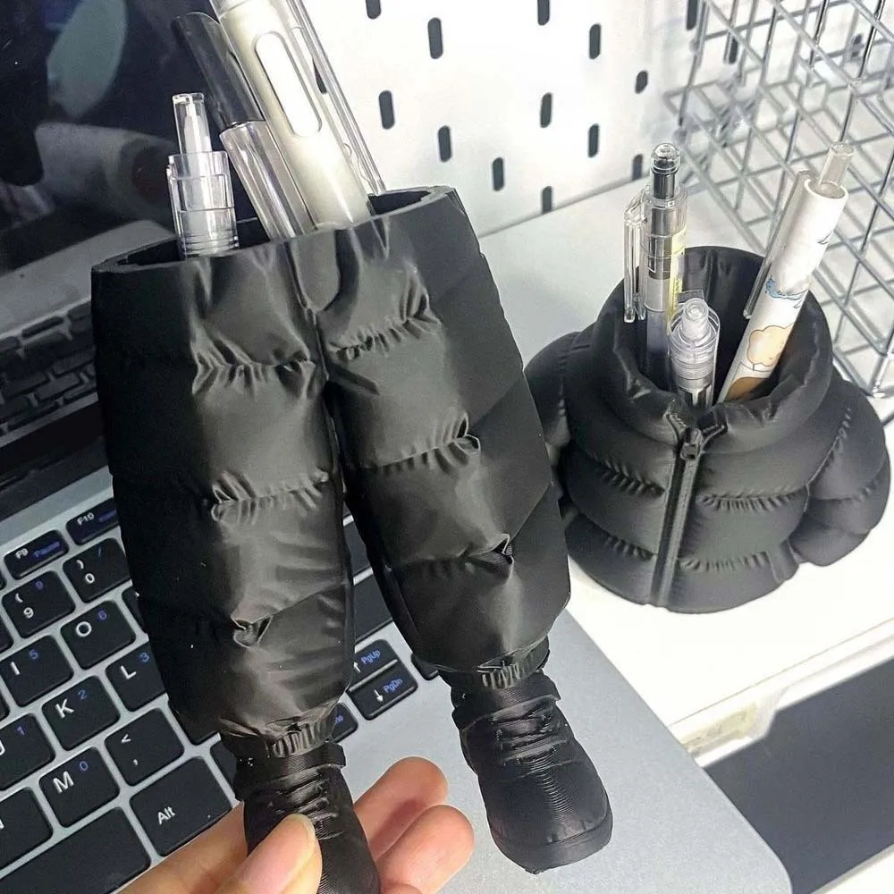 

Creative Puffer Jacket Pen Holder Quirky Clothing Shaped Waterproof 3D Printed Pencil Case Large Capacity PLA