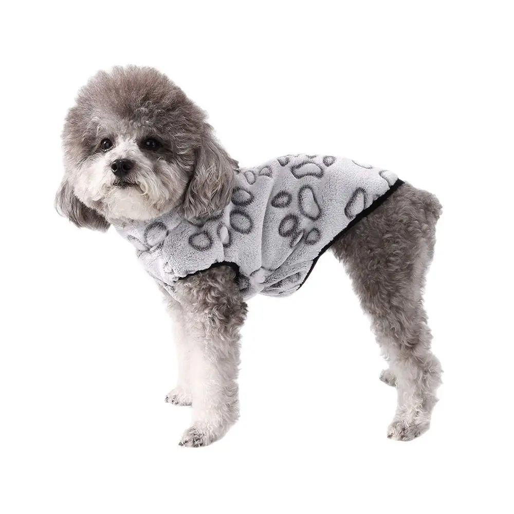 

New Fleece Winter Dog Clothes D-ring Elastic Dog Coat Jacket Thicken Warm Dog Outfits For Small Medium Dog