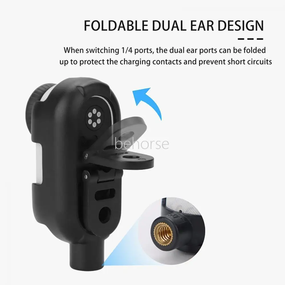 Adaptateur de Cadre Pliable Anti-Secousse pour Caméra d'Action, Extension Multifonction pour Insta 360 GO 3/GO3S