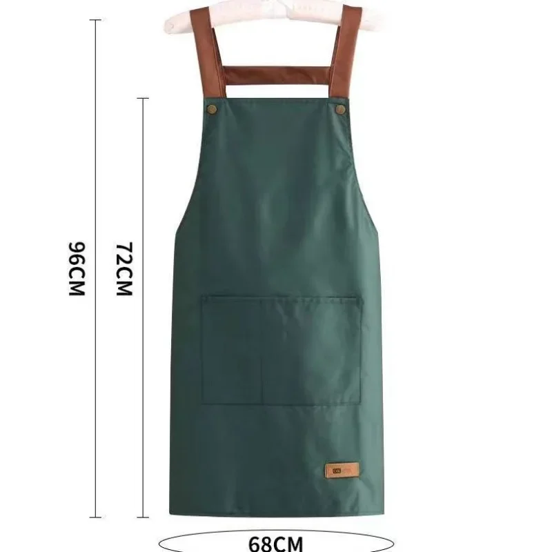 Kitchen Resistant Dirt Apron Waterproof Oil Resistant Chef Work Apron Household Cooking Apron Work Clothes Kitchen Accessories