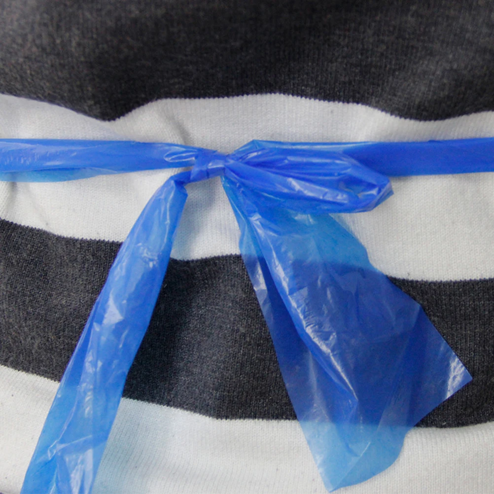 20pcs Waterproof Apron Disposable Sleeveless Kitchen Housework Barbecue Serving Plastic Thicken Easy Wear Clean Clothes Cooking