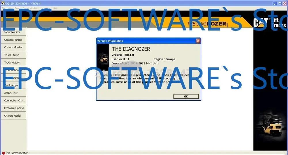 

Cat Lift Trucks Diagnozer 4.04+крик
