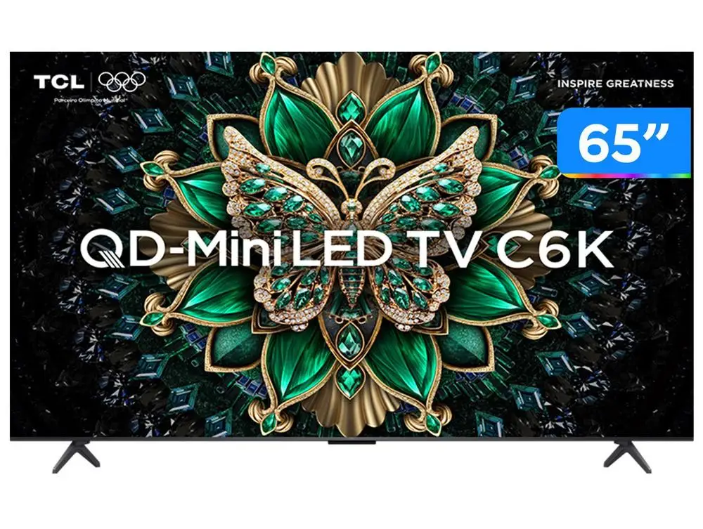 Smart Tv 65" Tcl 4K Uhd Miniled 65C6K 120Hz Google Tv Aipq Google Assistant 4 HDMI 2 USB - AliExpress 6