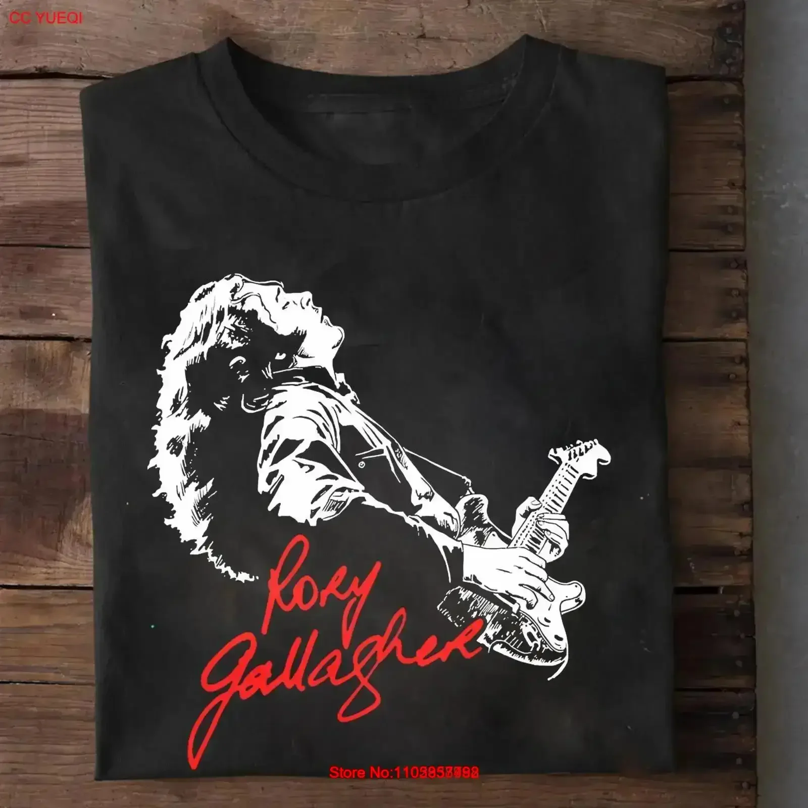 Rory Gallagher Geschenk für Fans, Signature-T-Shirt, alle Größen S-5XL, Vintage-Waschung, Top für den Alltag, dehnbar, modisch, atmungsaktiv