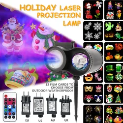 Waterproof Laser Projection Lamp party light Stage lighting Holiday Outdoor christmas projector christmas led stage lighting