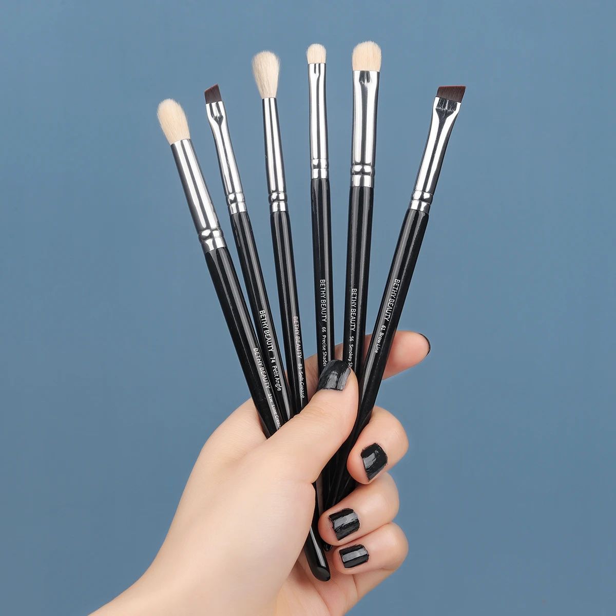 Makeup Brush Set 6 Pcs Bethy Beauty Eye Shadow Brow Goat Hair Synthetic Highlight Blush Makeup Tools Brochas Maquillaje