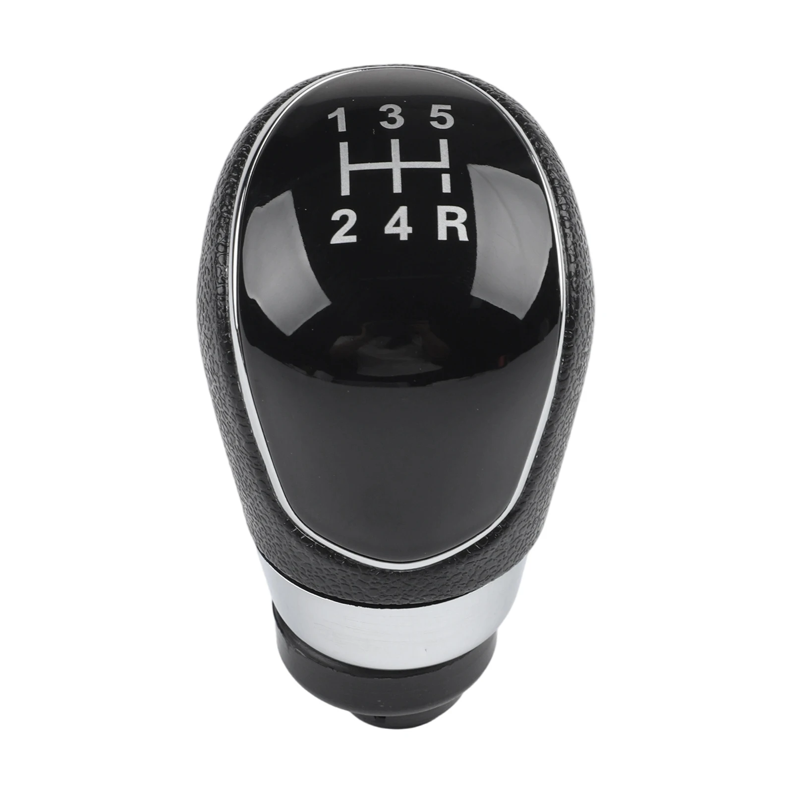 Black Gear Knob 5 Speed Gear Knob Long-lasting Material Plastic And PU Leather Precise Control Luxury Car Accessory
