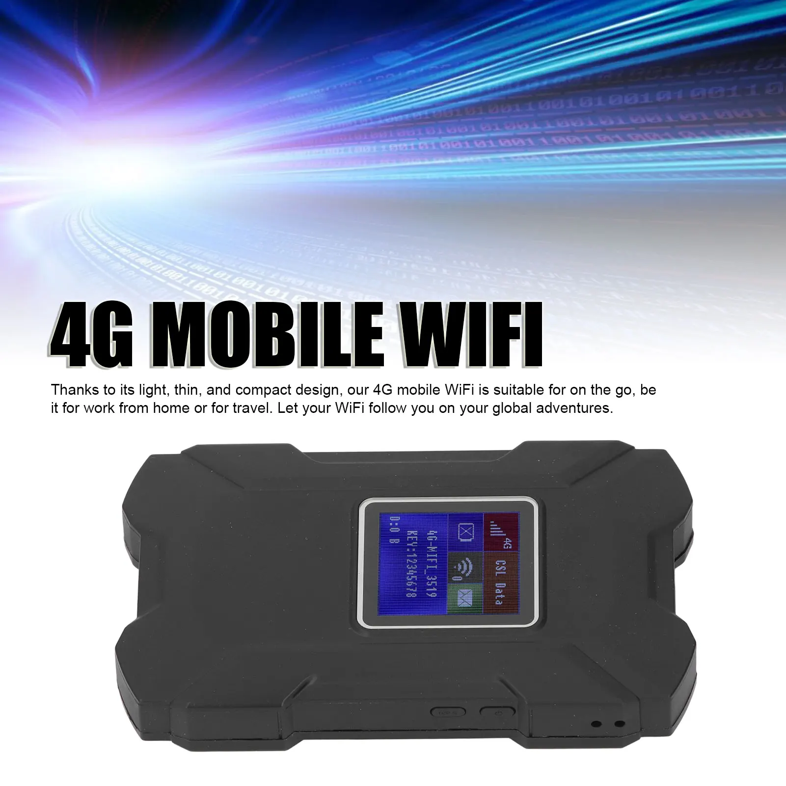 Travel Router 150Mbps Download 4G Mobile WiFi Hotspot Compact 50H Standby Time Highly Compatible for Americas Europe Australia