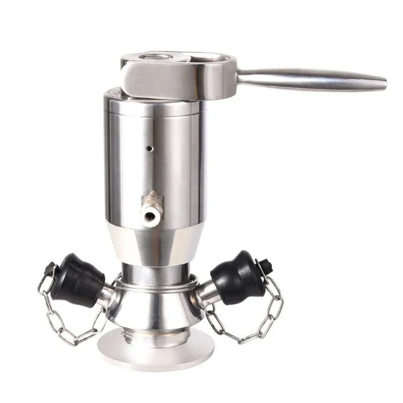 Sanitary Stainless Steel SS316L Hand And Gas Integrated Tri Clamp Sterile Sampling Valve