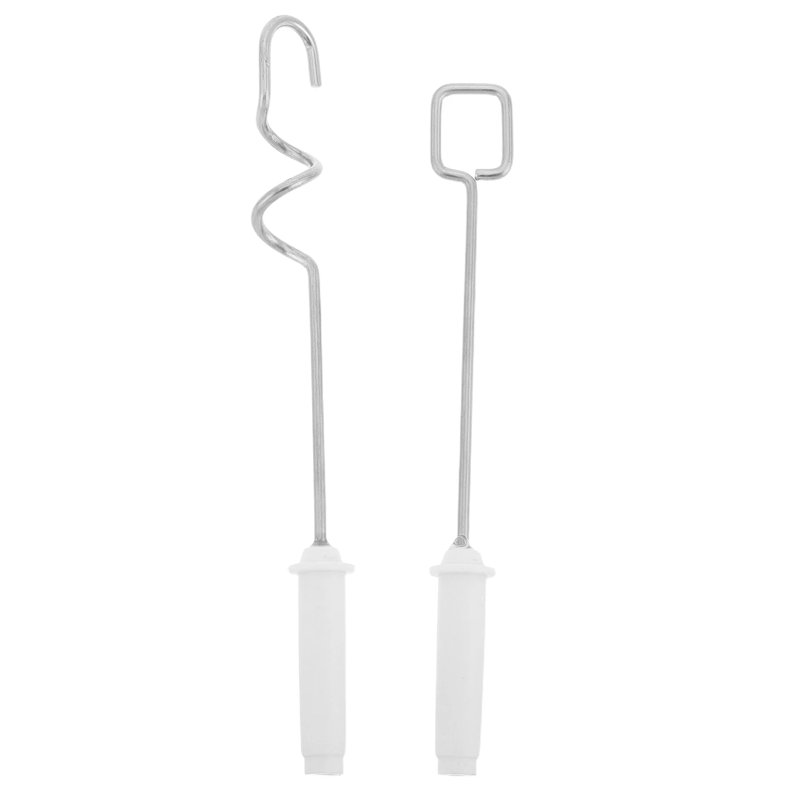 

2 Pcs Pigment Mixer Head Paint Color Manual Powder Stick Mixing Tools for Resin Drywall Mud Hair Coloring Colors Cement