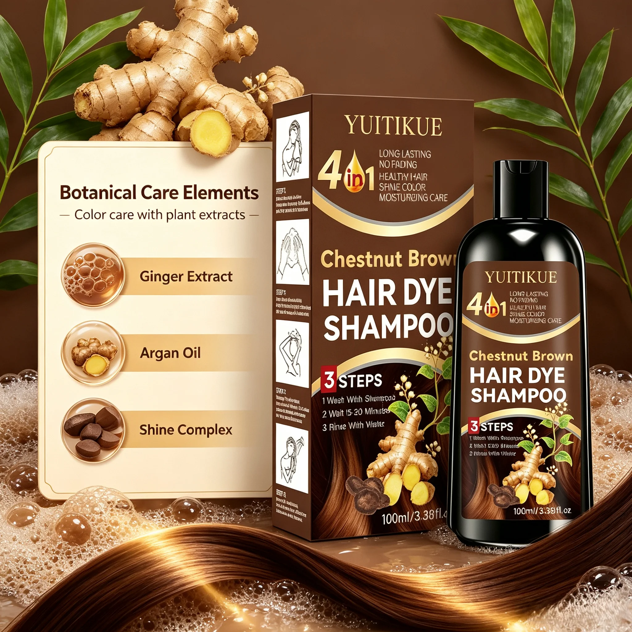 YUITIKUE Shampoing colorant po - Hair Care Steps avis et prix