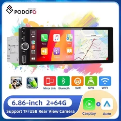 Podofo 1din Android Radio 6.86