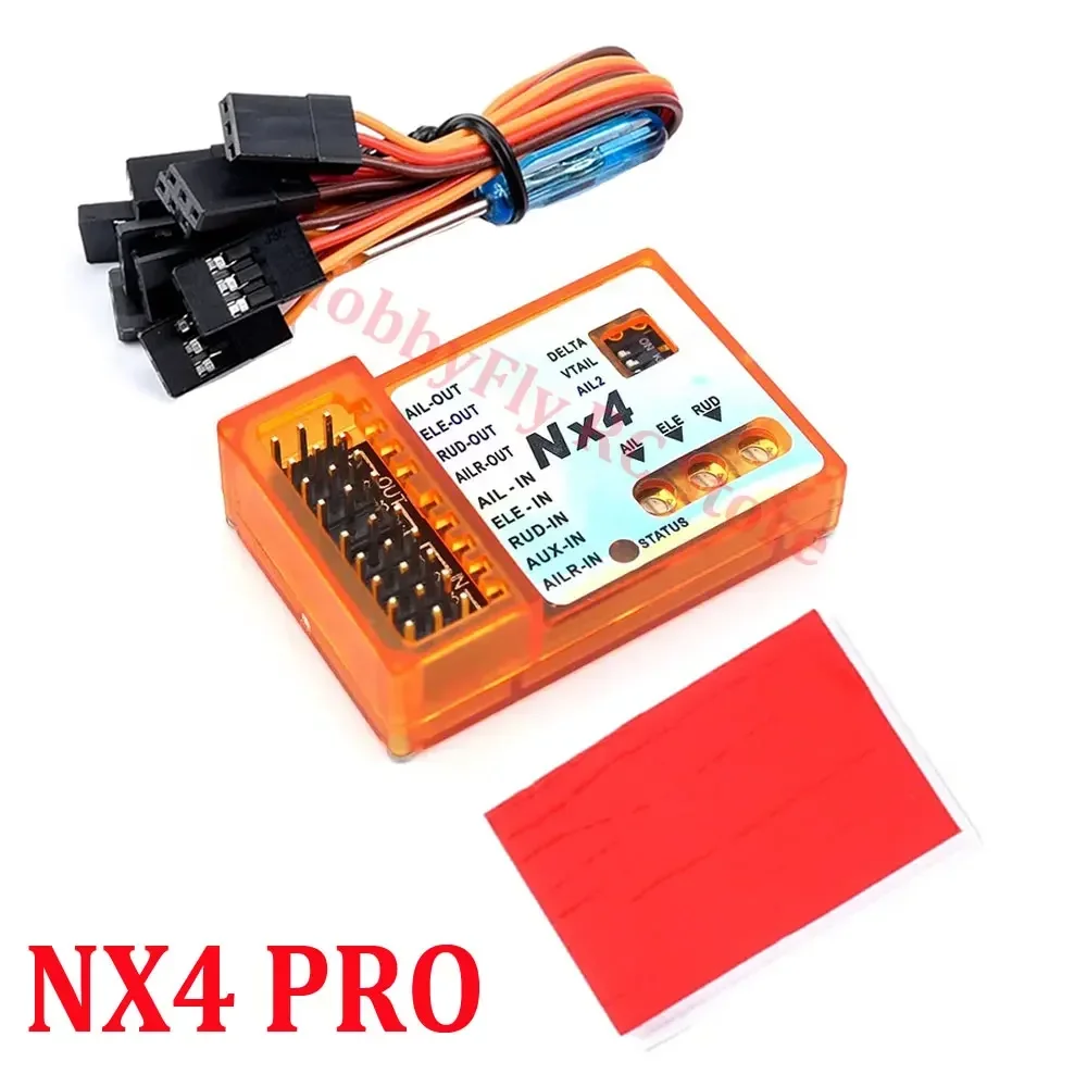 ZMR NX4 PRO EVO Flight Controller 3D Flight Gyroskop Balance für Starrflügelflugzeuge, unterstützt Rate/Hold/Gyro Off-Modus