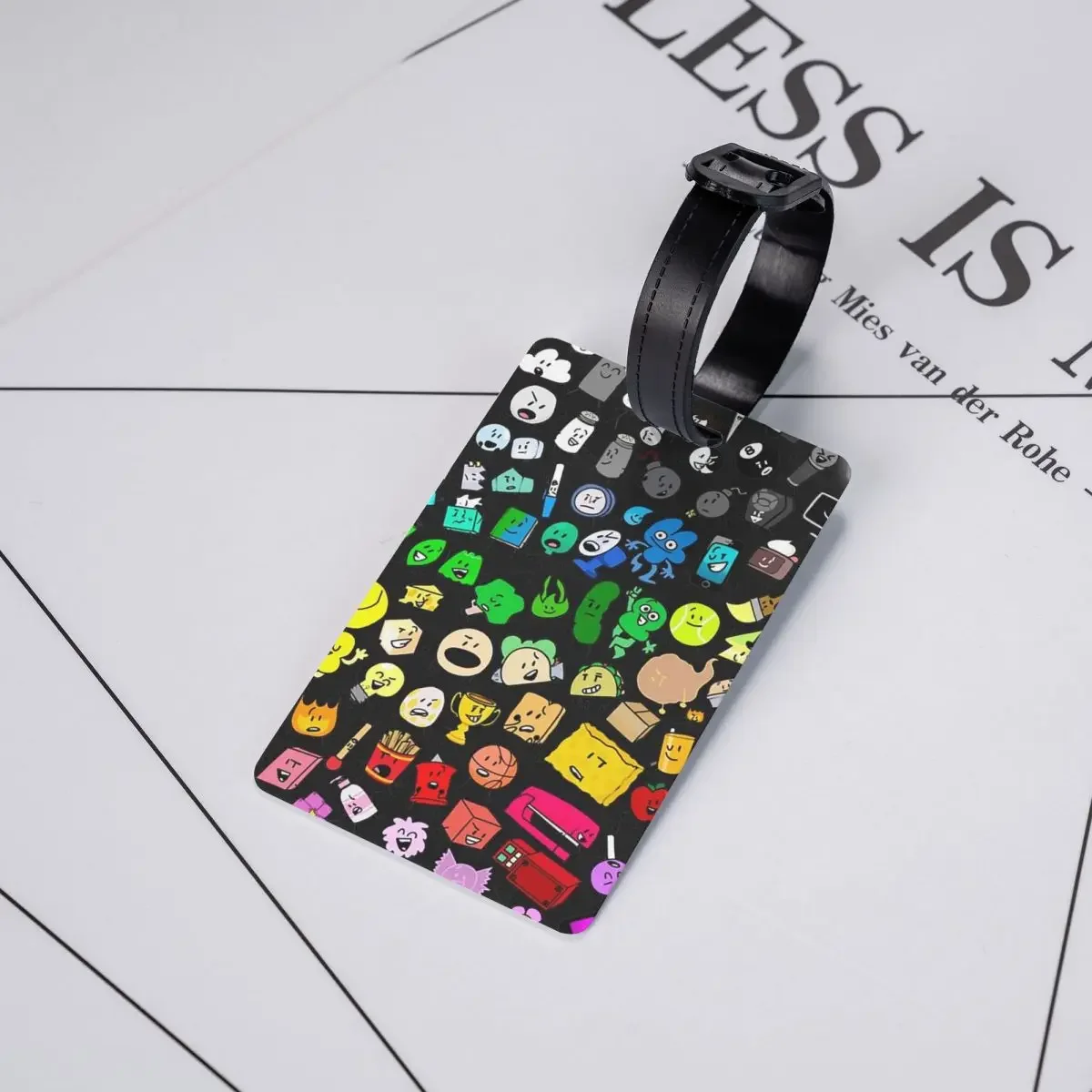 BFDI Inanimate Insanity All Characters Luggage Tags Suitcase Travel Portable Baggage Boarding Tag Label Holder ID Name Address