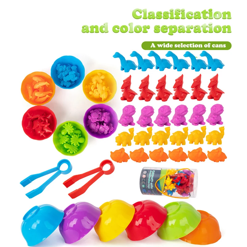 سلسلة الحيوانات للأطفال التعليم المبكر ألعاب العد التنويرية وسائل تعليمية ألعاب التصنيف المعرفي العائلي