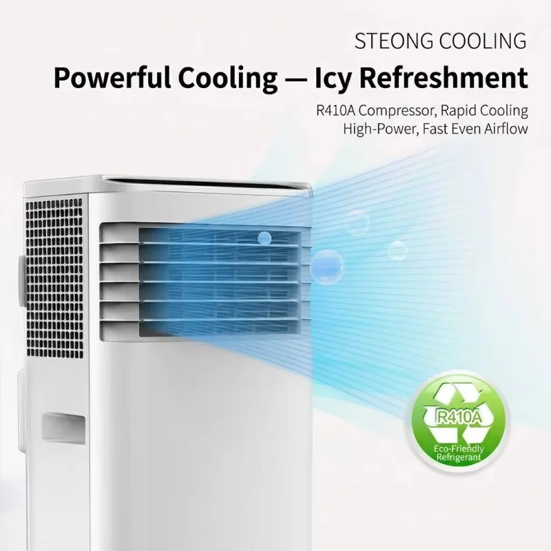 Airo Factory Price 220V Strong Wind Fast Cooling No Waiting Bedroom Living Room Portable Air Conditioner 3-in-1 Function Quiet
