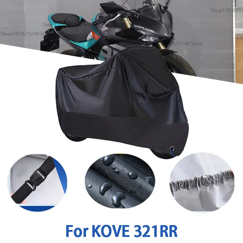 

Motorcycle Full Covers For KOVE 321RR Car Outdoors Sun Protection Dust No Ear Thickened Oxford Clothcover Accessories