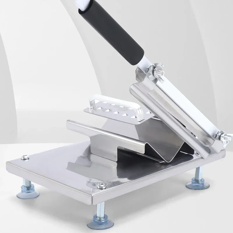 Stainless Steel Frozen Meat Slicer with Handle Bone Cutting Knife Minced Lamb Slicer Multi-fuction Chicken Duck Fish Cutter
