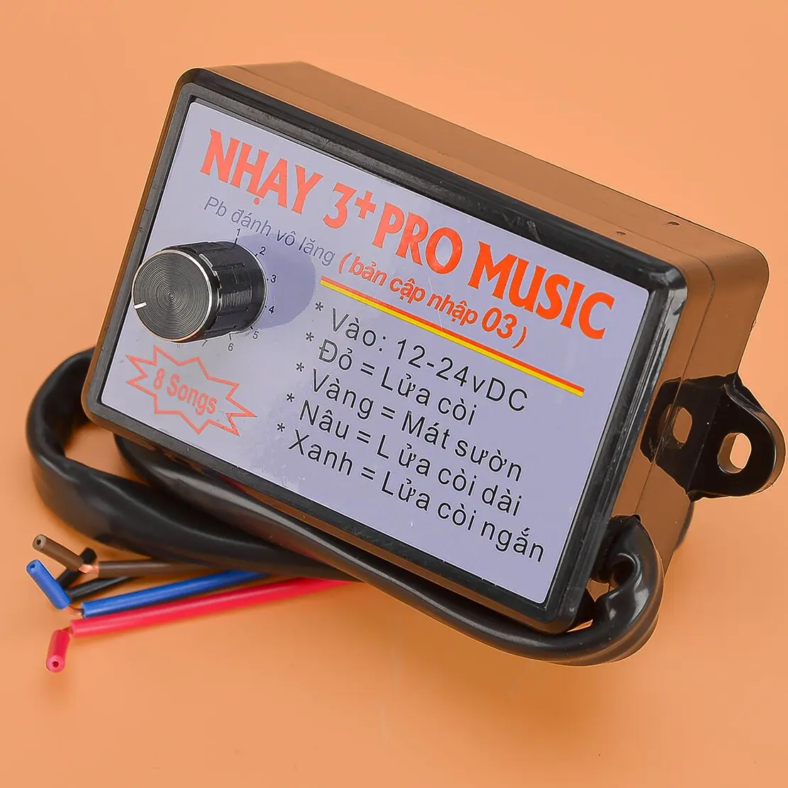 Nhay 3+Pro Music Rapid Horn Relay Controller 12-24V 8Tones Fit for Car Marine Boat Motorcycle