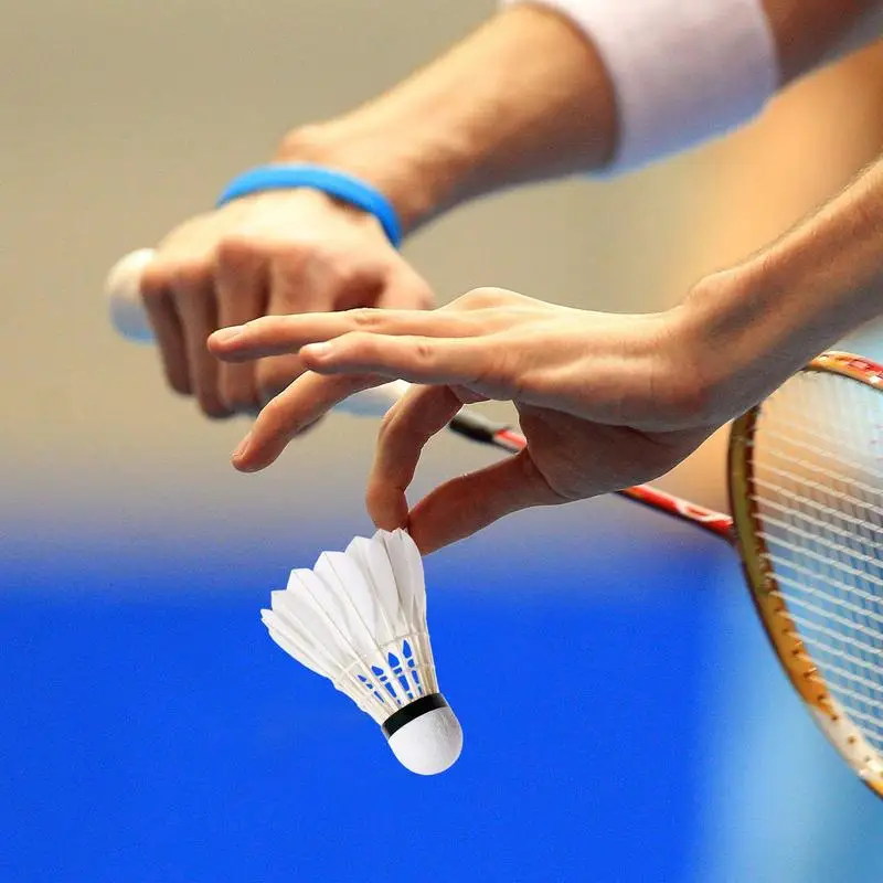 Volante de plumas de pato para Kawasaki, Bola de entrenamiento blanca para bádminton de alta velocidad, 3 unidades