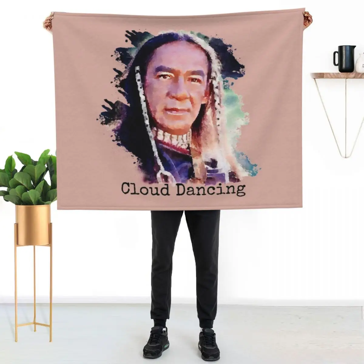 Cloud Dancing Throw Blanket Bed linens For Decorative Sofa anime Moving Cute Plaid Bed Blankets