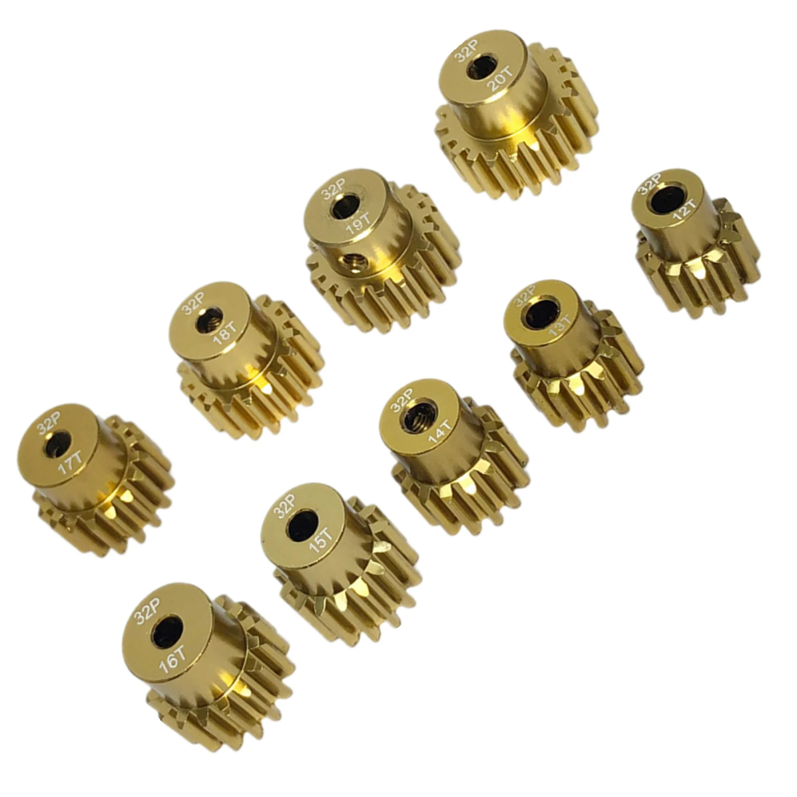 مقاومة للاهتراء 12T-16T/16T-20T اختياري جودة عالية الألومنيوم والعتاد المسمار ث/وجع ل 1/10 RC سيارة نحى فرش السيارات