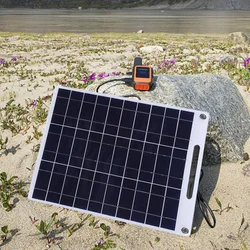 30W Solar Panel Portable 5V Dual USB Fast Charg Panel Kit Outdoor Emergency Charging Battery Camping Hiking Travel  Solar Panel