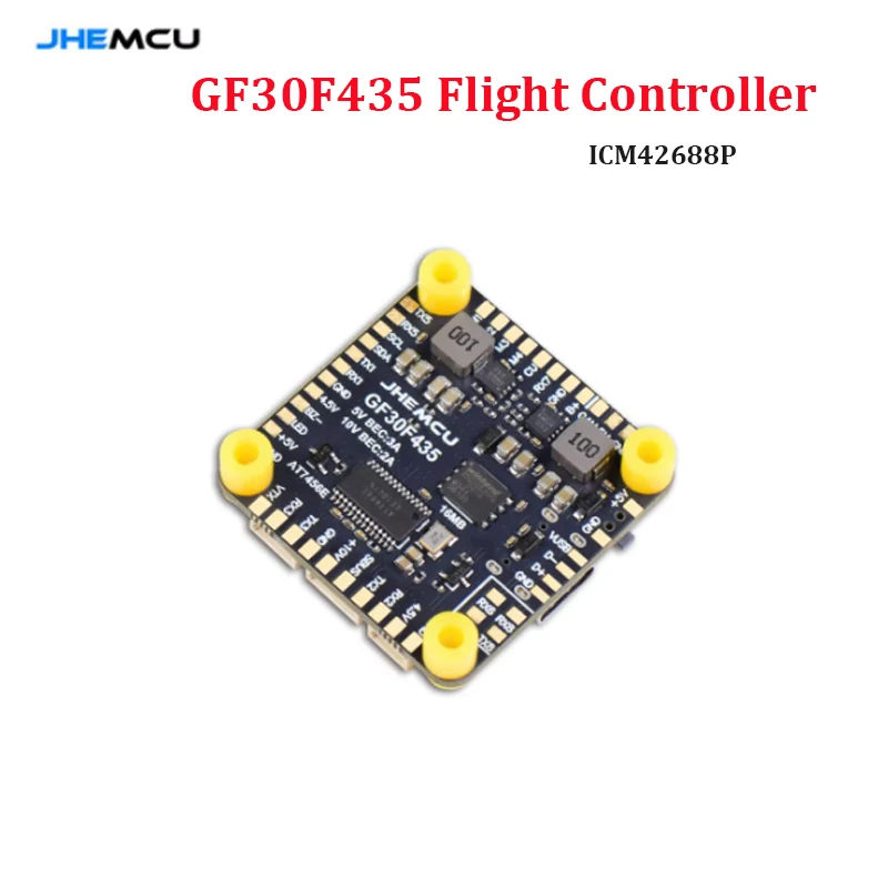 JHEMCU GF30F435 Flight Controller ICM42688P Support OSD GPS Black Box 16M Barometer SPL06 3-6S LIPO 30.5Mx4M for RC FPV Drone