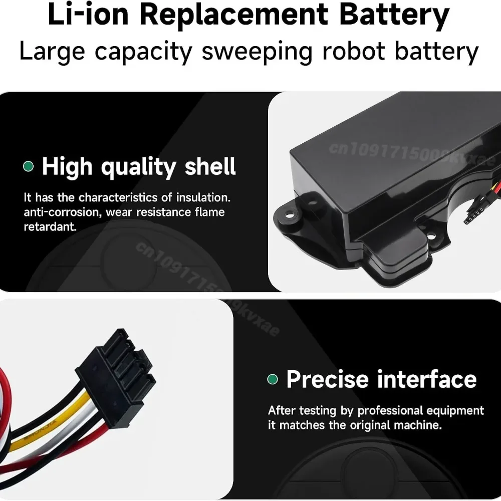 

Сменный литий-ионный аккумулятор 12800 мАч, 14,8 В, совместимый с деталями робота-пылесоса Conga 4090 4490 4590 4690