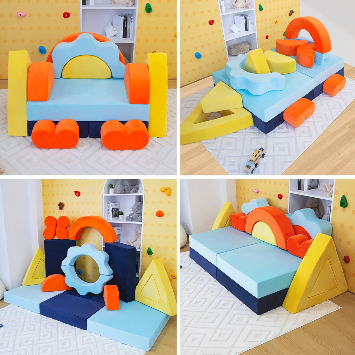 Modular Kids Play Couch Set Soft & Safe Baby Sofas For Toddlers & Babies Children Play Room Sofa image 5