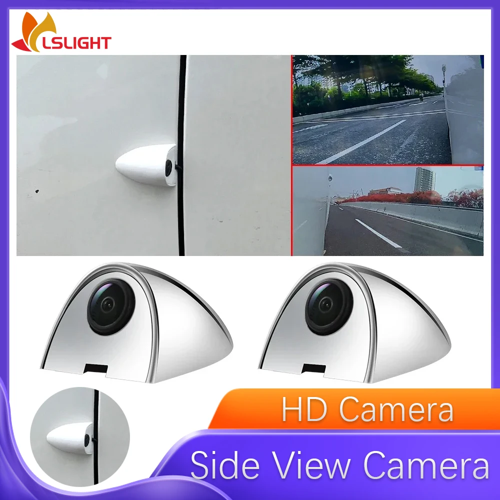 Left Right Side Rear View Blind Spot Car Camera 3M Sticker Digital HD Night Vision Waterproof Parking Assistant Camera