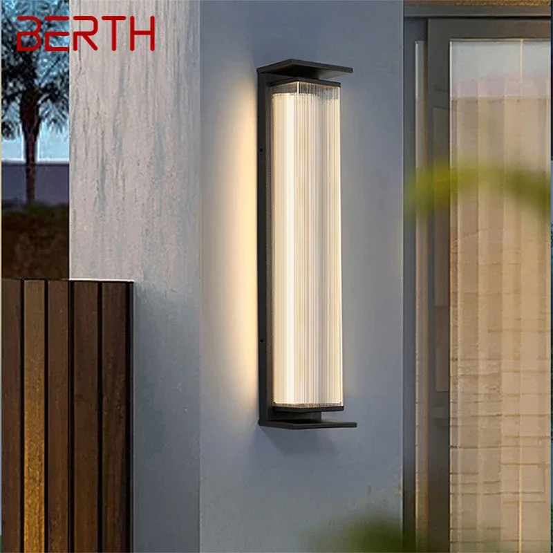 BERTH Contemporary LED Outdoor Wall Lamps Electric Simplicity Waterproof Balcony Hallway Courtyard Villa Gate Hotel