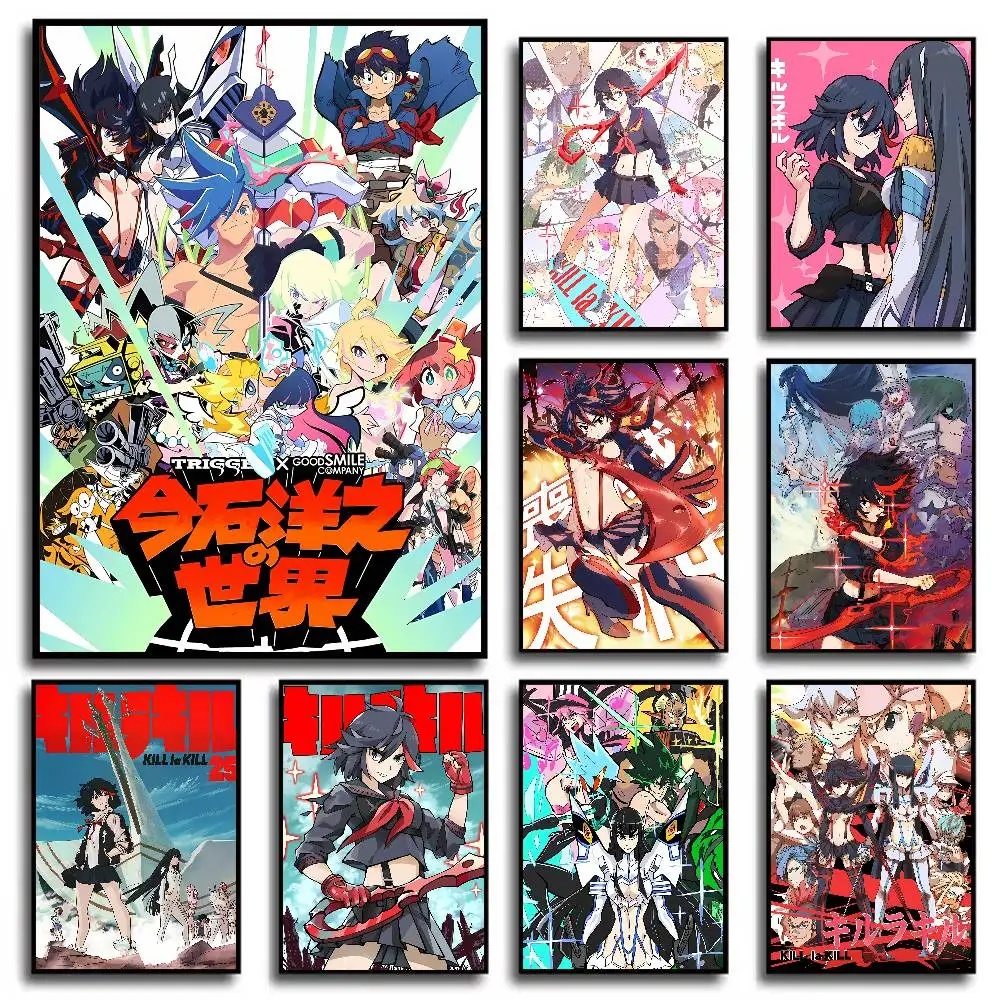 Hot Anime K-KILL La K-KILL Poster HD Home Decor Sticky Wall Waterproof Home Living Room Bar Aesthetic Decor