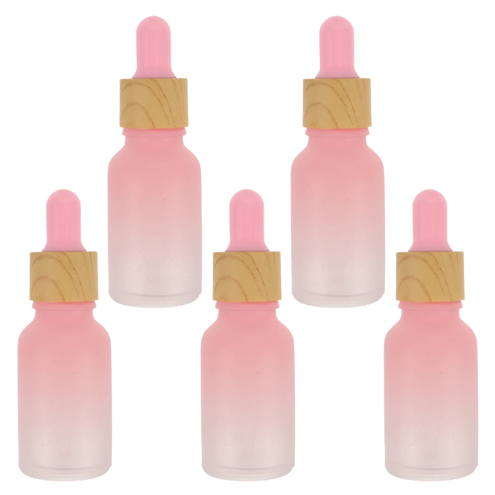 5 قطعة زجاجات قطارة الزيت العطري 15 مللي متجمد التدرج الزجاج إعادة الملء الحاويات للعناية بالبشرة مصل ماكياج عينات السفر #4