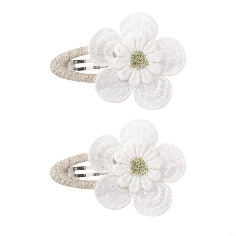581F Детская тканевая застежка для волос Прекрасный цветок заколка для волос Детские украшения для волос Подарок