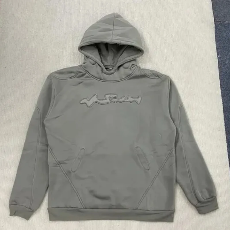 

Персонализированный свитер-худи в стиле Y2K с рваными элементами, вырезами и винтажными вставками, модный пуловер в стиле хип-хоп для уличной моды