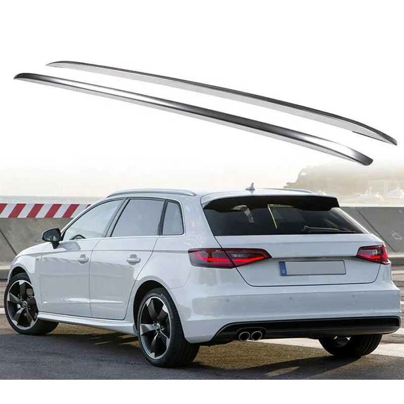 Aluminium Silver Roof Rails Rack Bars For  A3 S3 RS3 2014 2018 Sportback 8V