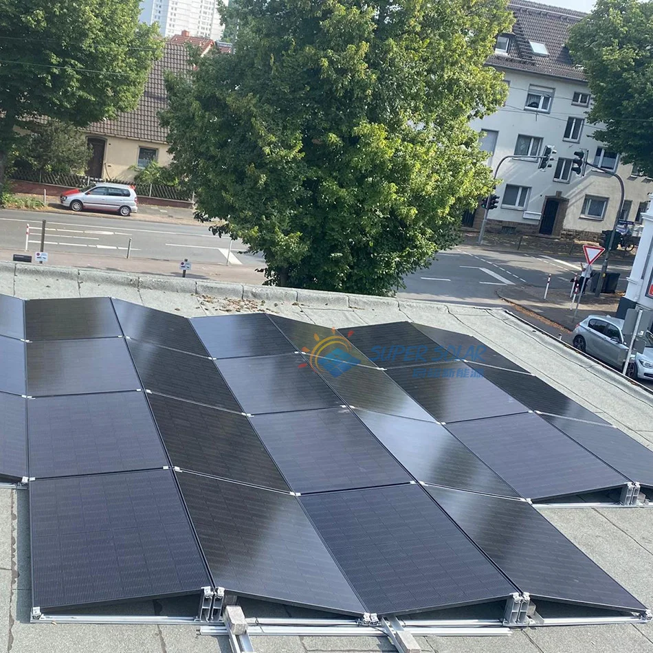 Rustproof Aluminum Alloy PV Panel Roof Mount System with Adjustable Tilt and 12-Year Warranty