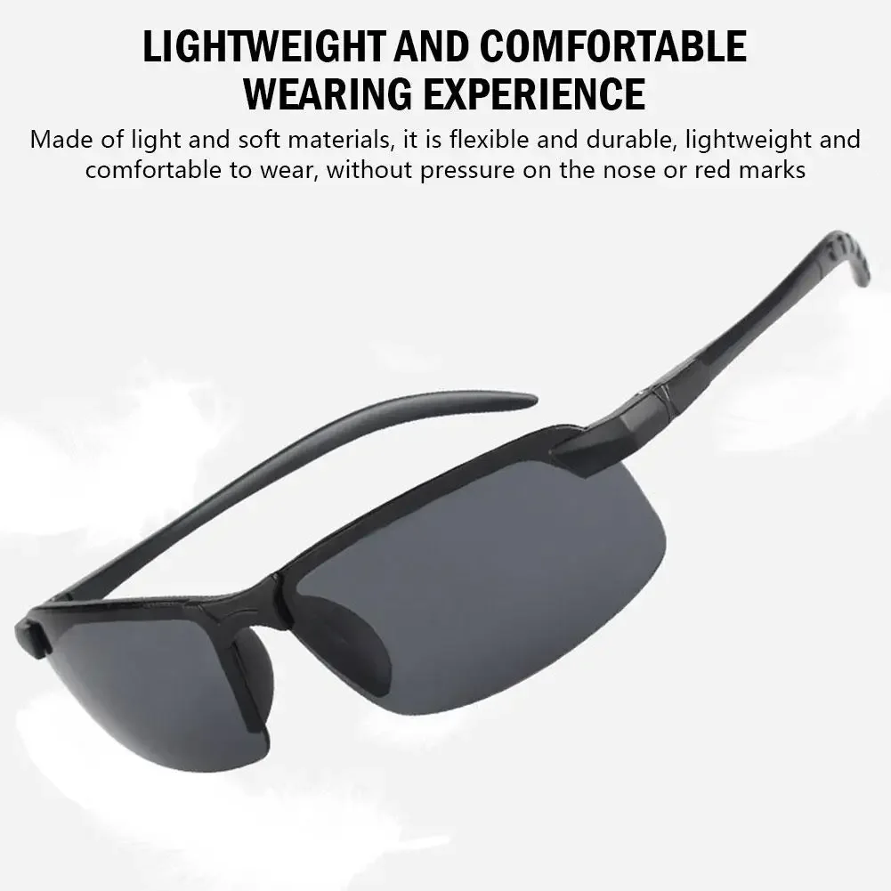 Очки Unisex Anti-UV Car Night Vision Sunglasses for Men Day Night Driving Glasses Sunglasses Polarized Fashion Outside Eyewear