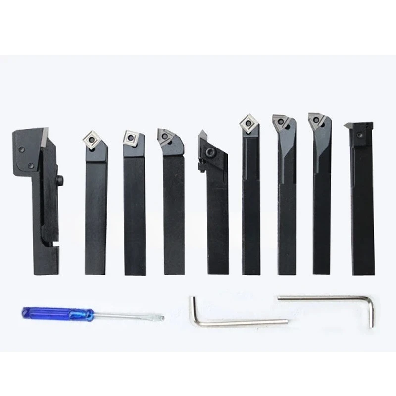 

1PC 12/15/16mm Tool CNC Lathe Turning Carbon Steel Tool Set Machine Clip Type Indexable Turning Tool Set