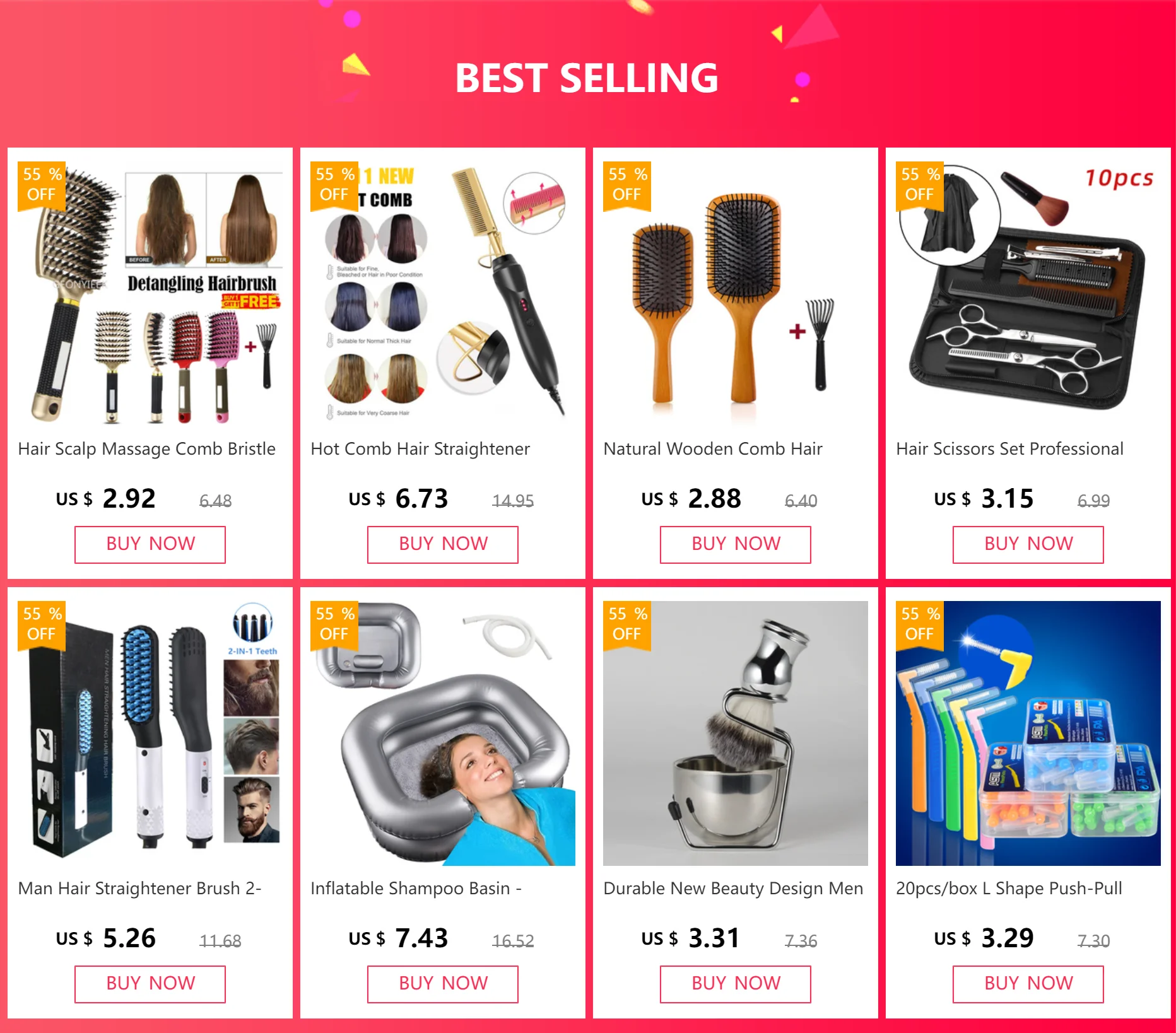 Hair Brush and Scalp Massage Comb description 1