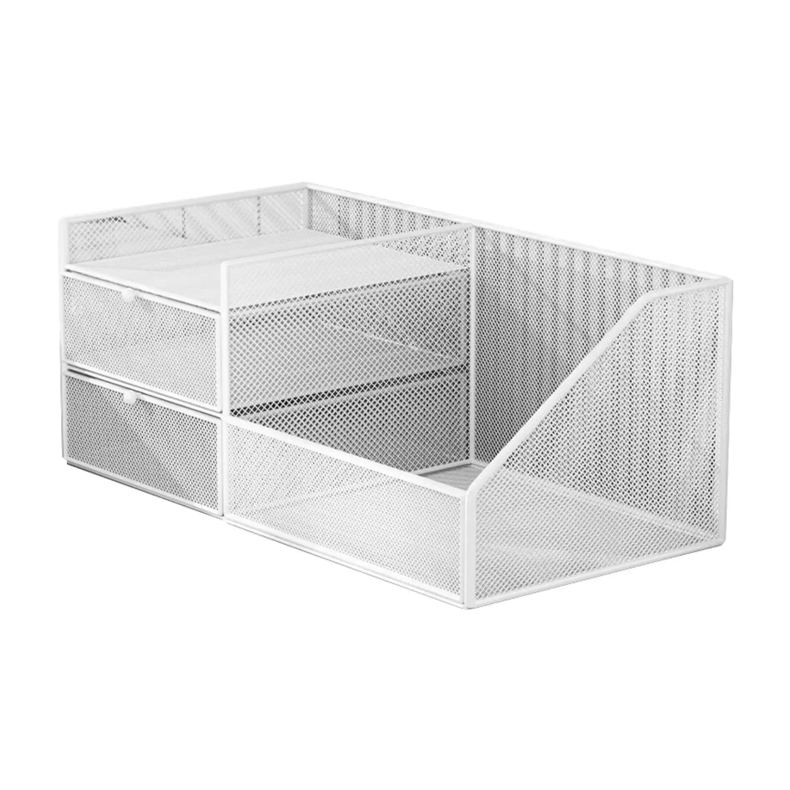 Desk Organizer Sturdy Multipurpose Large Capacity Desktop Storage Basket Makeup Holder Cosmetic Storage Box for Bathroom School